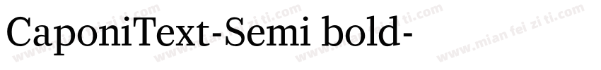CaponiText-Semi bold字体转换